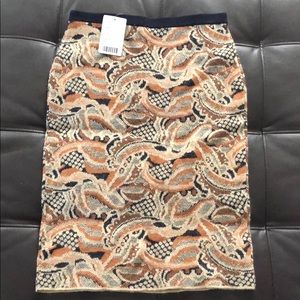 ANTHRO Sparrow Knit Abstract Forest Sweater Skirt
